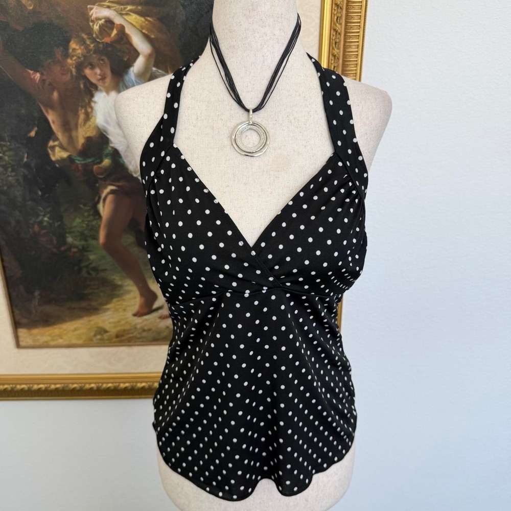 Hour Glass Y2K Pin Up Polka Dot Halter